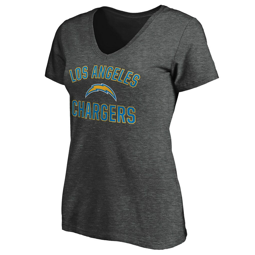 Los Angeles Chargers Women's Victory Arch V-Neck T-Shirt | NFL Discount