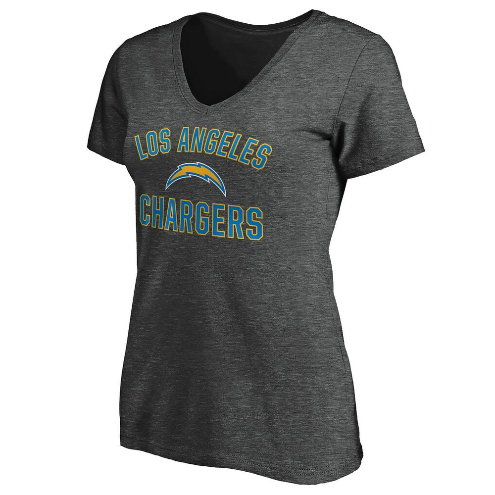 Los Angeles Chargers Women's Victory Arch V-Neck T-Shirt | NFL Discount