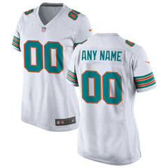 Miami Dolphins Women's Alternate Custom Game Jersey | NFL Sale