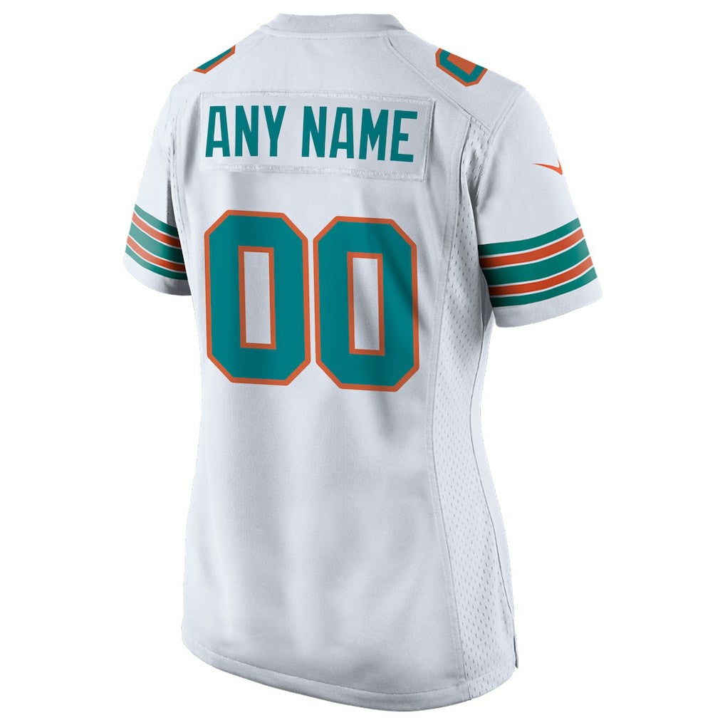 Miami Dolphins Women's Alternate Custom Game Jersey | NFL Sale