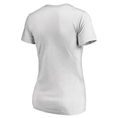 White Boston Celtics Women's Floral Arch V-Neck T-Shirt | NBA
