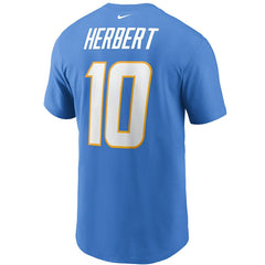 Los Angeles Chargers Justin Herbert  Name & Number T-Shirt | NFL Outlet