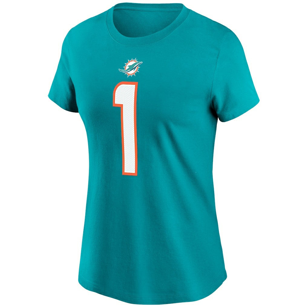 Miami Dolphins Tua Tagovailoa  Women's Name & Number T-Shirt | NFL Online
