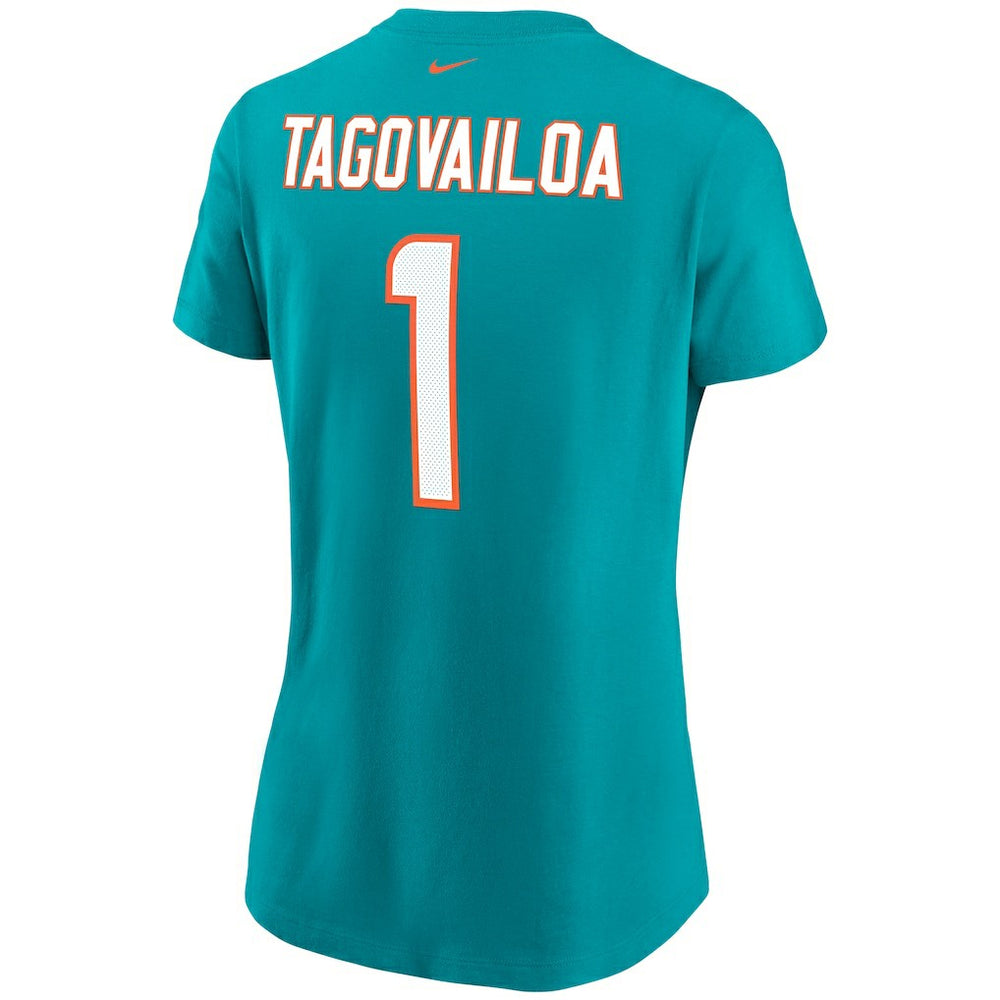 Miami Dolphins Tua Tagovailoa  Women's Name & Number T-Shirt | NFL Online