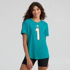 Miami Dolphins Tua Tagovailoa  Women's Name & Number T-Shirt | NFL Online