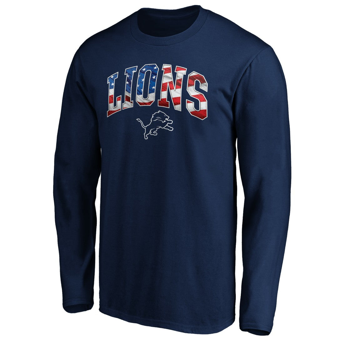 Detroit Lions Banner Wave Long Sleeve T-Shirt | NFL Hot