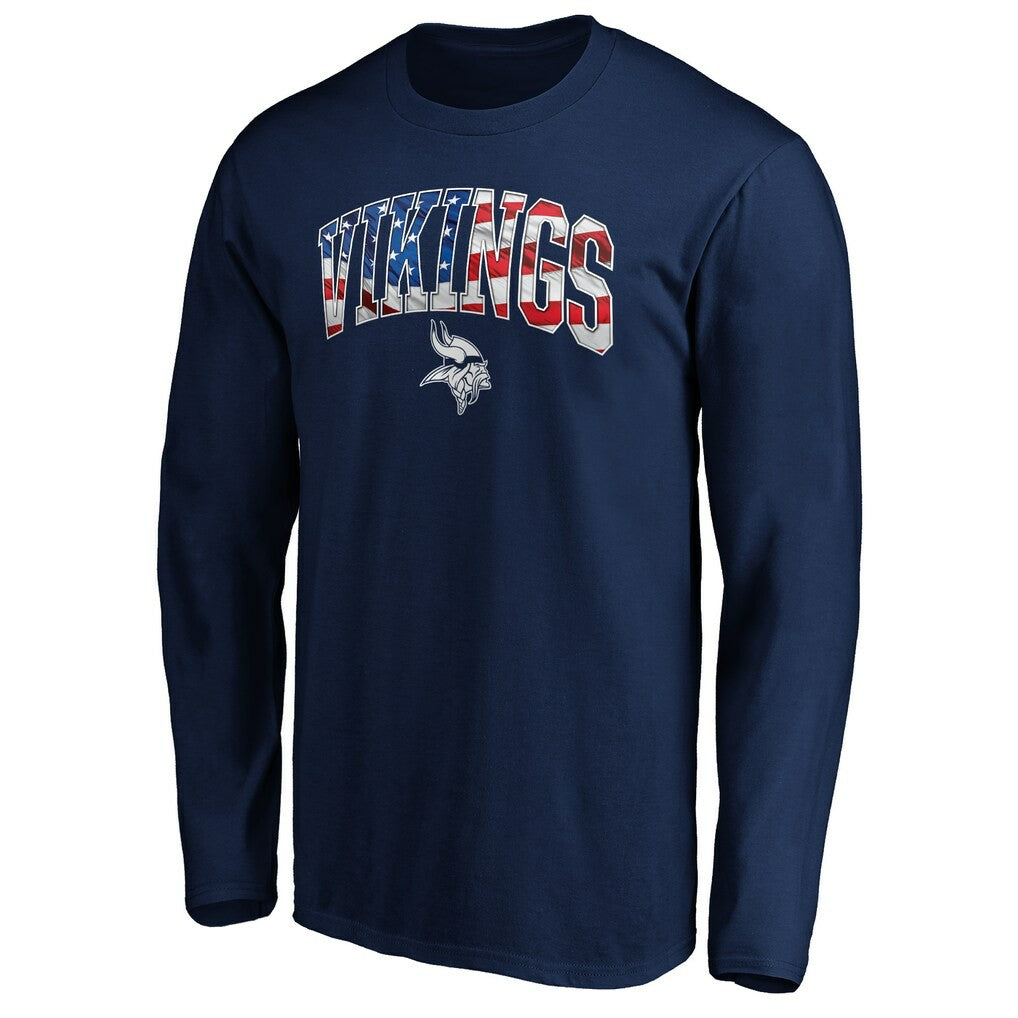 Minnesota Vikings Banner Wave Long Sleeve T-Shirt | NFL US