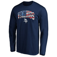 Minnesota Vikings Banner Wave Long Sleeve T-Shirt | NFL US