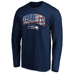 Seattle Seahawks Banner Wave Long Sleeve T-Shirt | NFL US