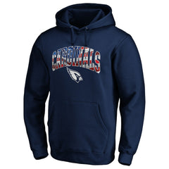 Arizona Cardinals Banner Wave Fitted Pullover Hoodie | NFL Sale