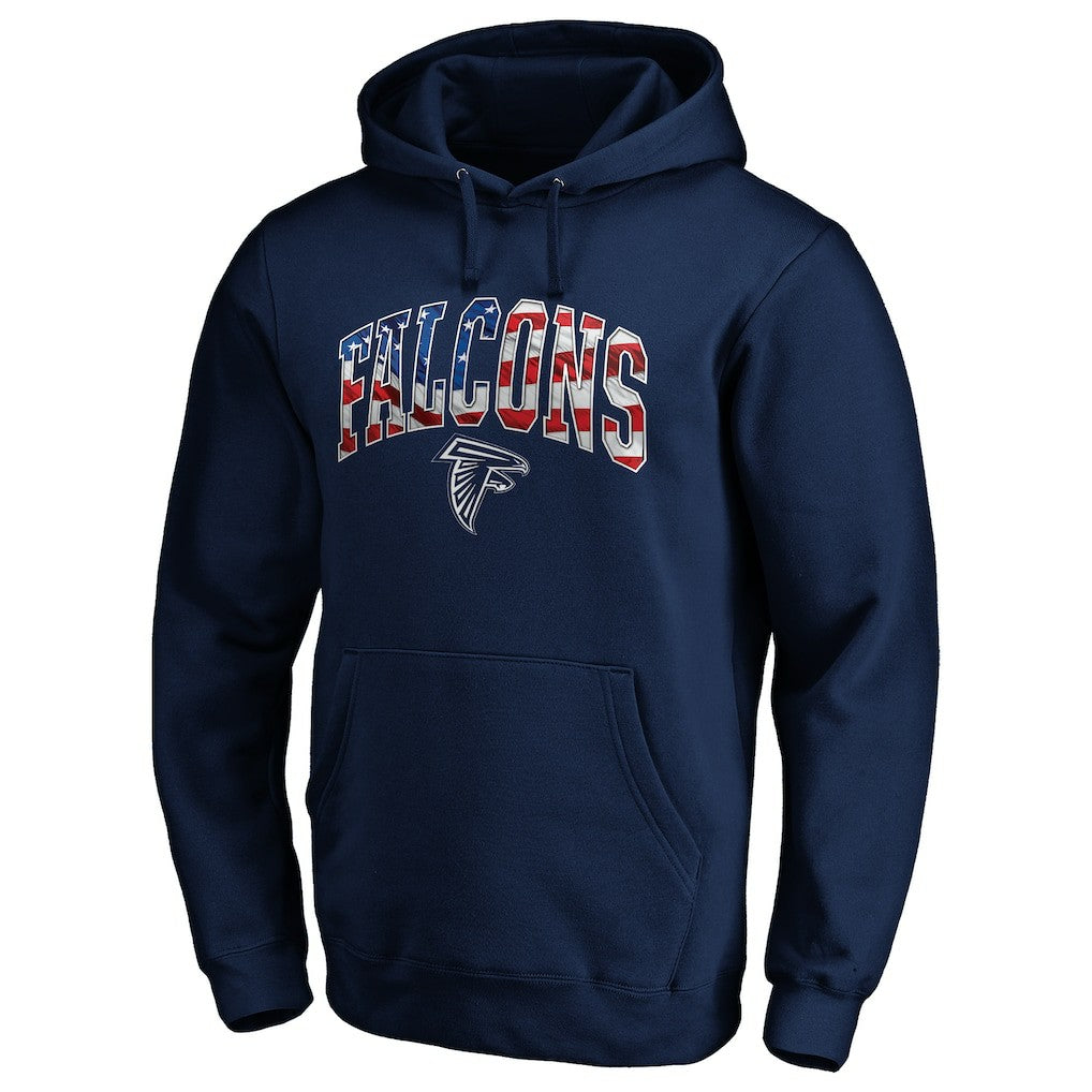 Atlanta Falcons Banner Wave Fitted Pullover Hoodie | NFL Near me