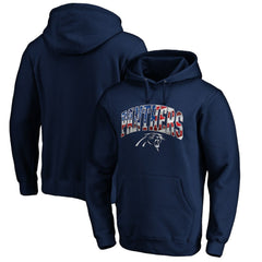 Carolina Panthers Banner Wave Fitted Pullover Hoodie | NFL Online