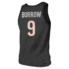 Cincinnati Bengals Joe Burrow  Majestic Threads Name & Number Tri-Blend Tank Top | NFL Online