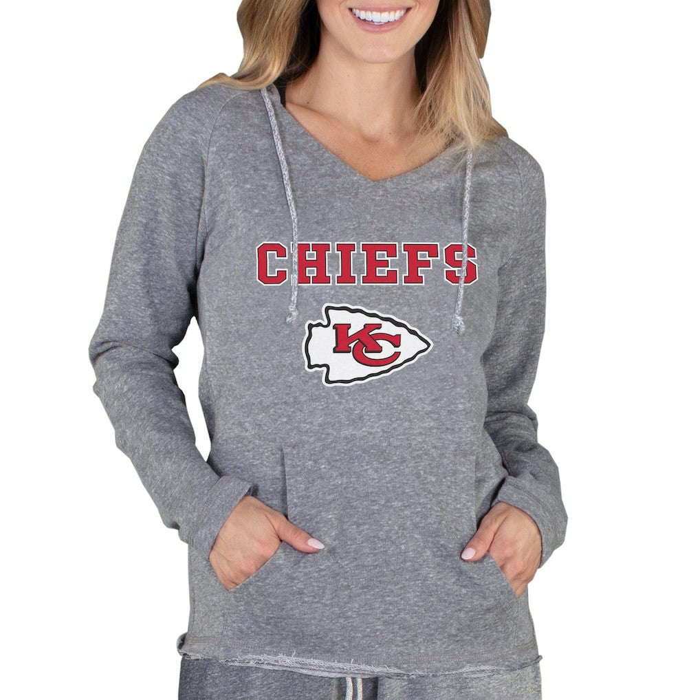 Kansas City Chiefs Concepts Sport Women's Mainstream Tri-Blend Raglan Hoodie V-Neck Top | NFL Sale