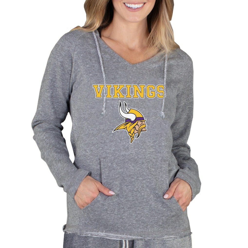 Minnesota Vikings Concepts Sport Women's Mainstream Tri-Blend Raglan Hoodie V-Neck Top | NFL Near me