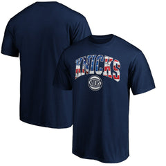 Navy New York Knicks Banner Wave T-Shirt | NBA
