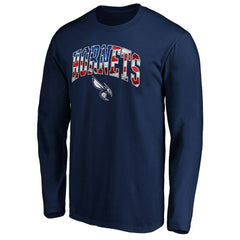 Navy Charlotte Hornets Banner Wave Long Sleeve T-Shirt | NBA
