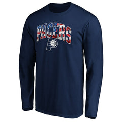 Navy Indiana Pacers Banner Wave Long Sleeve T-Shirt | NBA