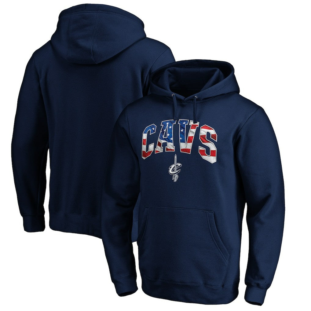 Navy Cleveland Cavaliers Banner Wave Pullover Hoodie sale | NBA