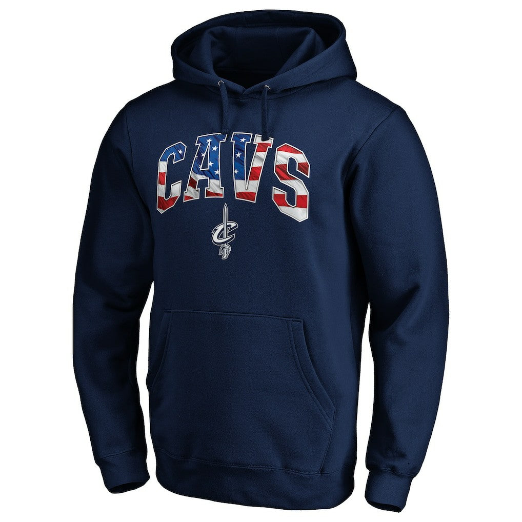 Navy Cleveland Cavaliers Banner Wave Pullover Hoodie sale | NBA