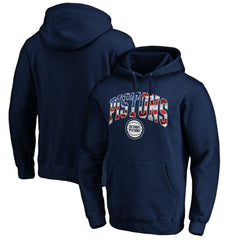 Navy Detroit Pistons Banner Wave Pullover Hoodie sale | NBA