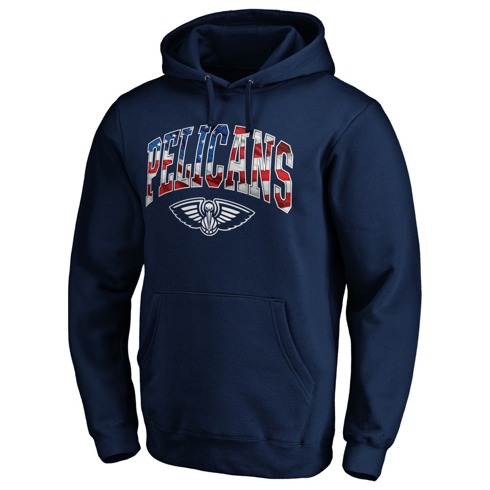 Navy New Orleans Pelicans Banner Wave Pullover Hoodie | NBA