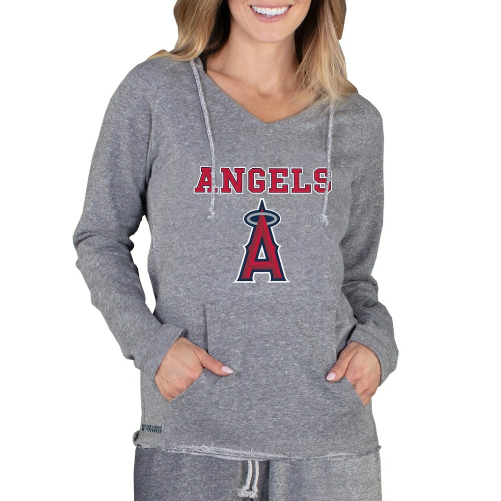 Los Angeles Angels Concepts Sport Women's Mainstream Terry Long Sleeve Hoodie Top - MLB Hoodies