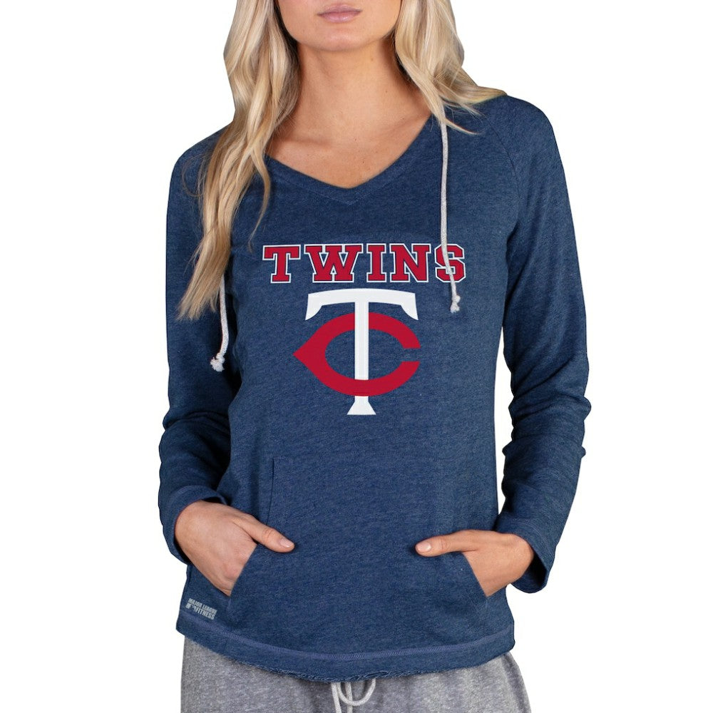 Minnesota Twins Concepts Sport Women's Mainstream Terry Long Sleeve Hoodie Top - MLB Hoodies