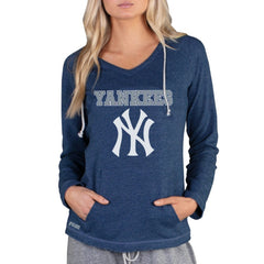 New York Yankees Concepts Sport Women's Mainstream Terry Long Sleeve Hoodie Top - MLB Hoodies