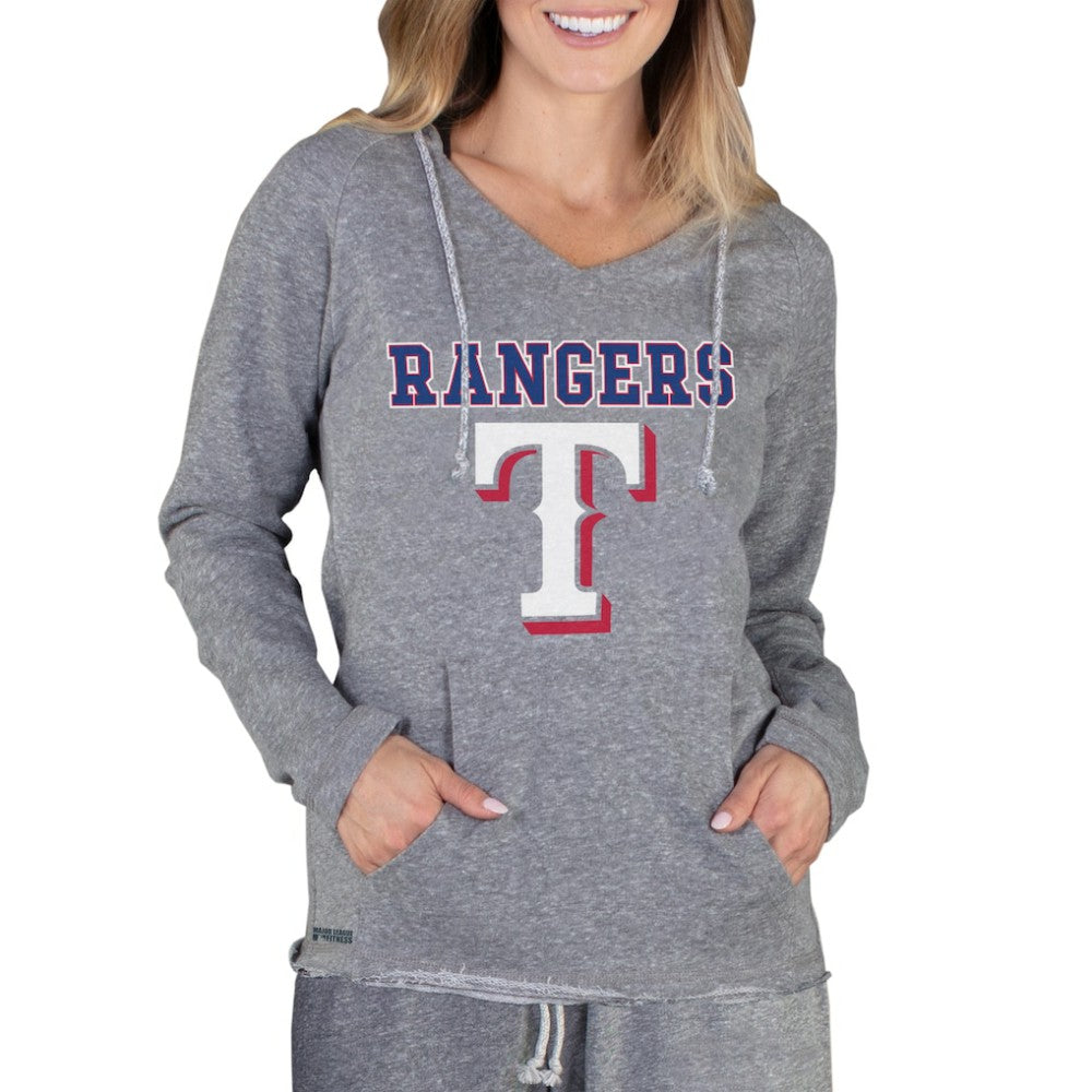 Texas Rangers Concepts Sport Women's Mainstream Terry Long Sleeve Hoodie Top - MLB Hoodies