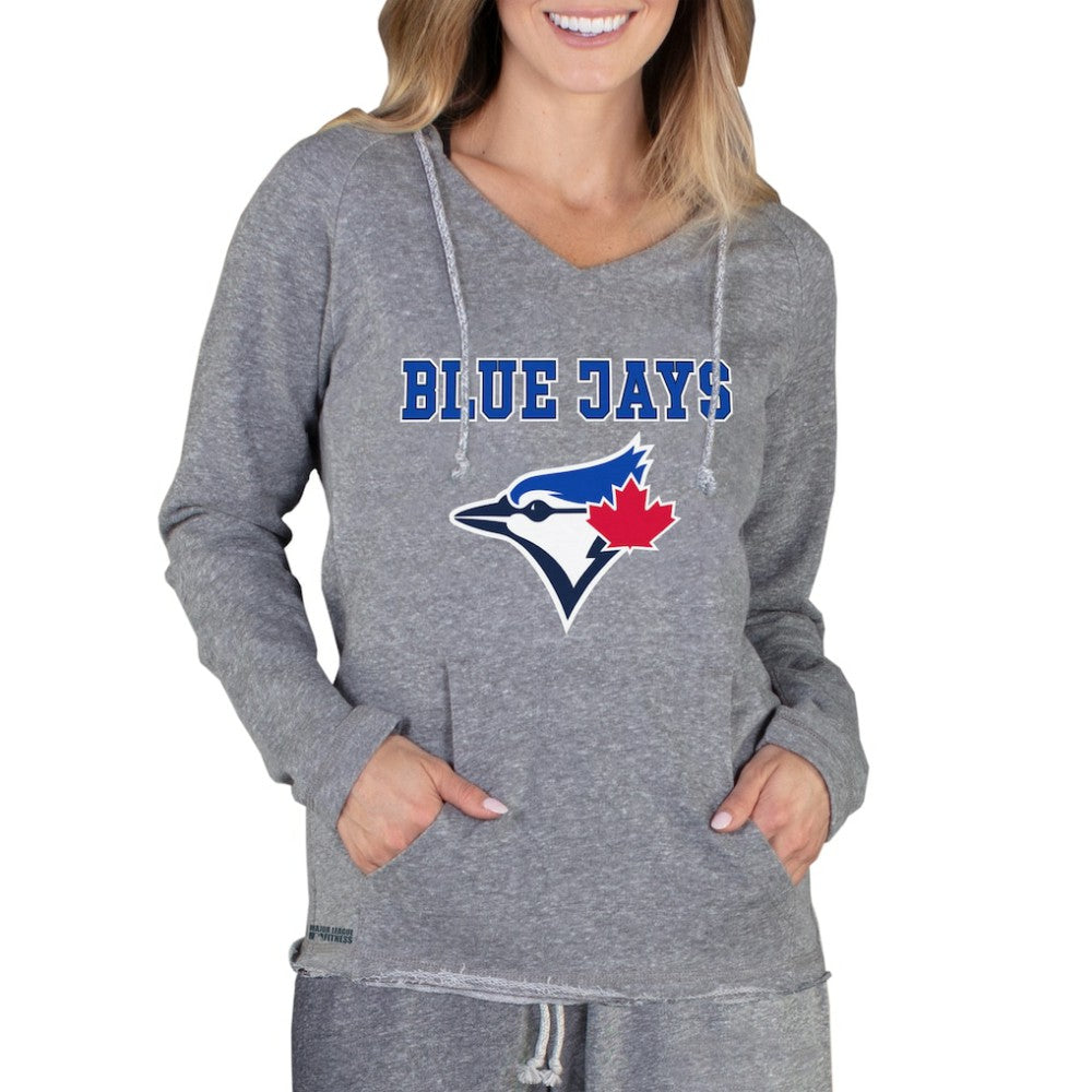 Toronto Blue Jays Concepts Sport Women's Mainstream Terry Long Sleeve Hoodie Top - MLB Hoodies