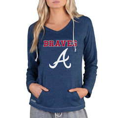 Atlanta Braves Concepts Sport Women's Mainstream Terry Long Sleeve Hoodie Top - MLB Hoodies