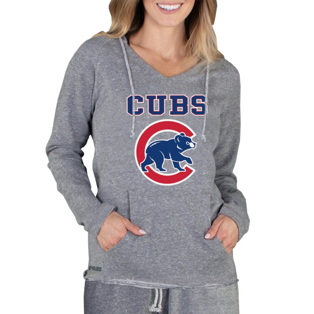 Chicago Cubs Concepts Sport Women's Mainstream Terry Long Sleeve Hoodie Top - MLB Hoodies