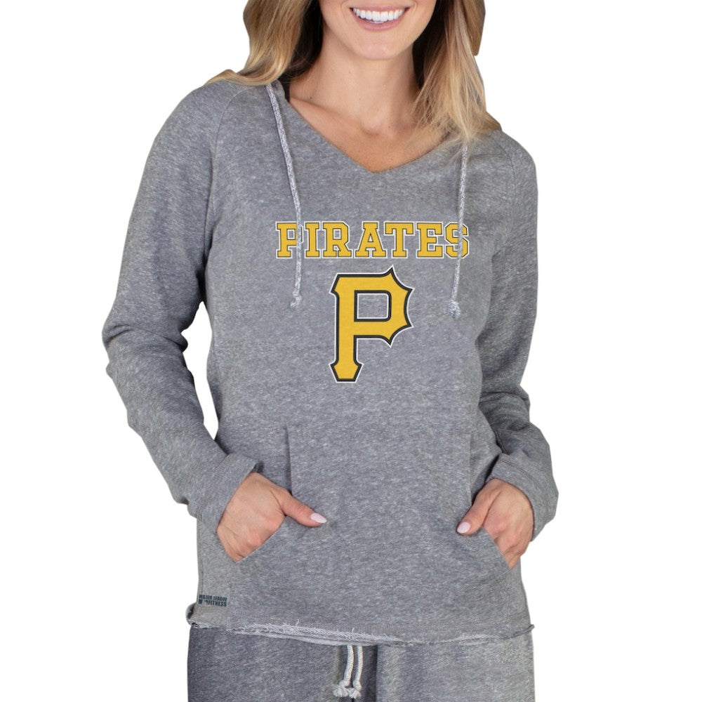 Pittsburgh Pirates Concepts Sport Women's Mainstream Terry Long Sleeve Hoodie Top - MLB Hoodies