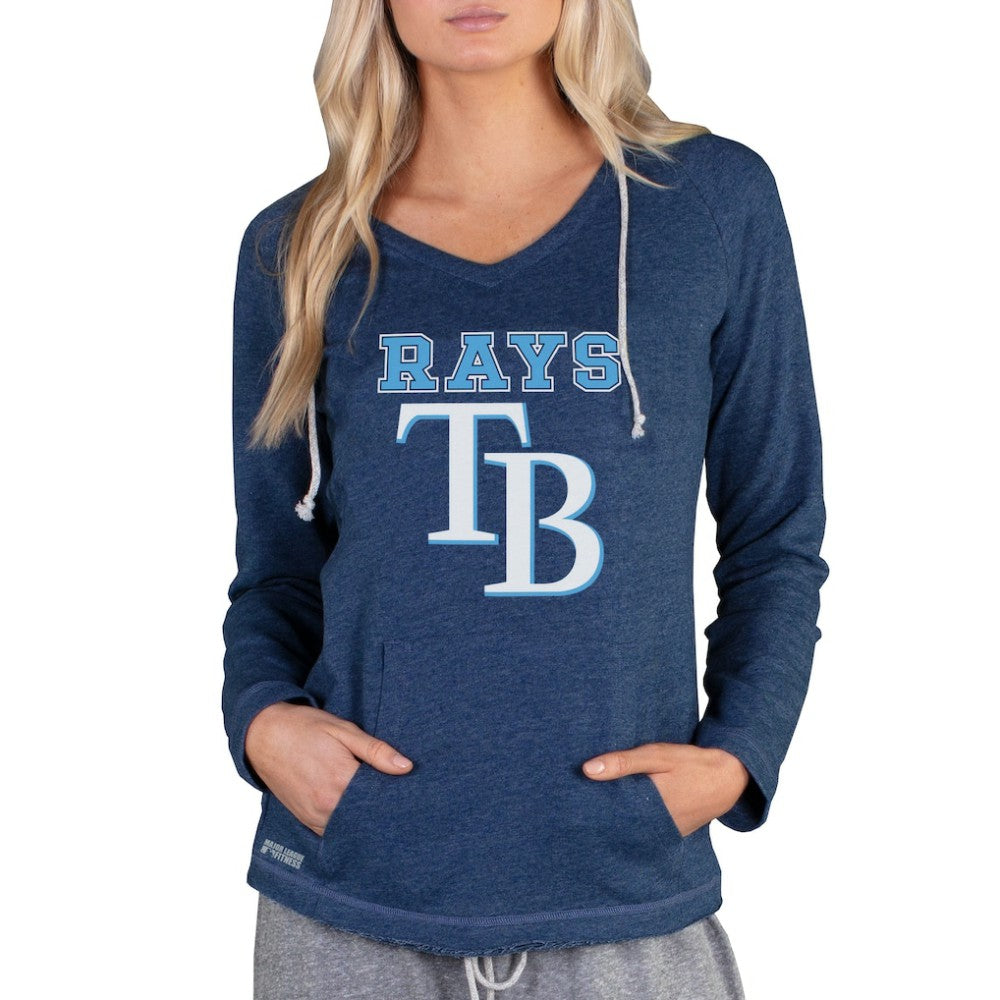 Tampa Bay Rays Concepts Sport Women's Mainstream Terry Long Sleeve Hoodie Top - MLB Hoodies