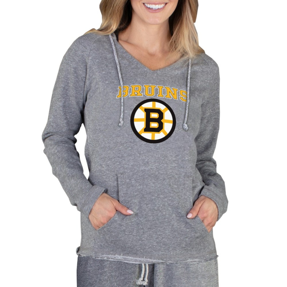 Boston Bruins Concepts Sport Women's Mainstream Terry Tri-Blend Long Sleeve Hooded Top -  NHL