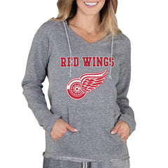 Detroit Red Wings Concepts Sport Women's Mainstream Terry Tri-Blend Long Sleeve Hooded Top -  NHL