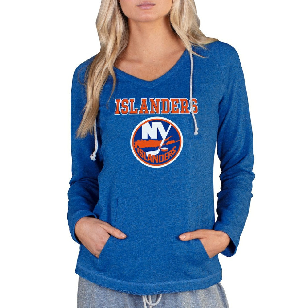 New York Islanders Concepts Sport Women's Mainstream Terry Tri-Blend Long Sleeve Hooded Top -  NHL