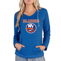 New York Islanders Concepts Sport Women's Mainstream Terry Tri-Blend Long Sleeve Hooded Top -  NHL