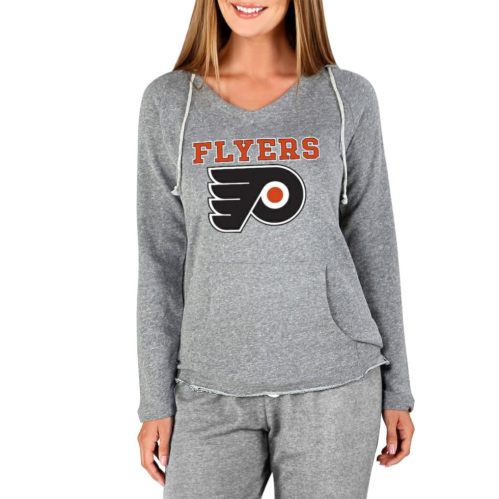 Philadelphia Flyers Concepts Sport Women's Mainstream Terry Tri-Blend Long Sleeve Hooded Top -  NHL