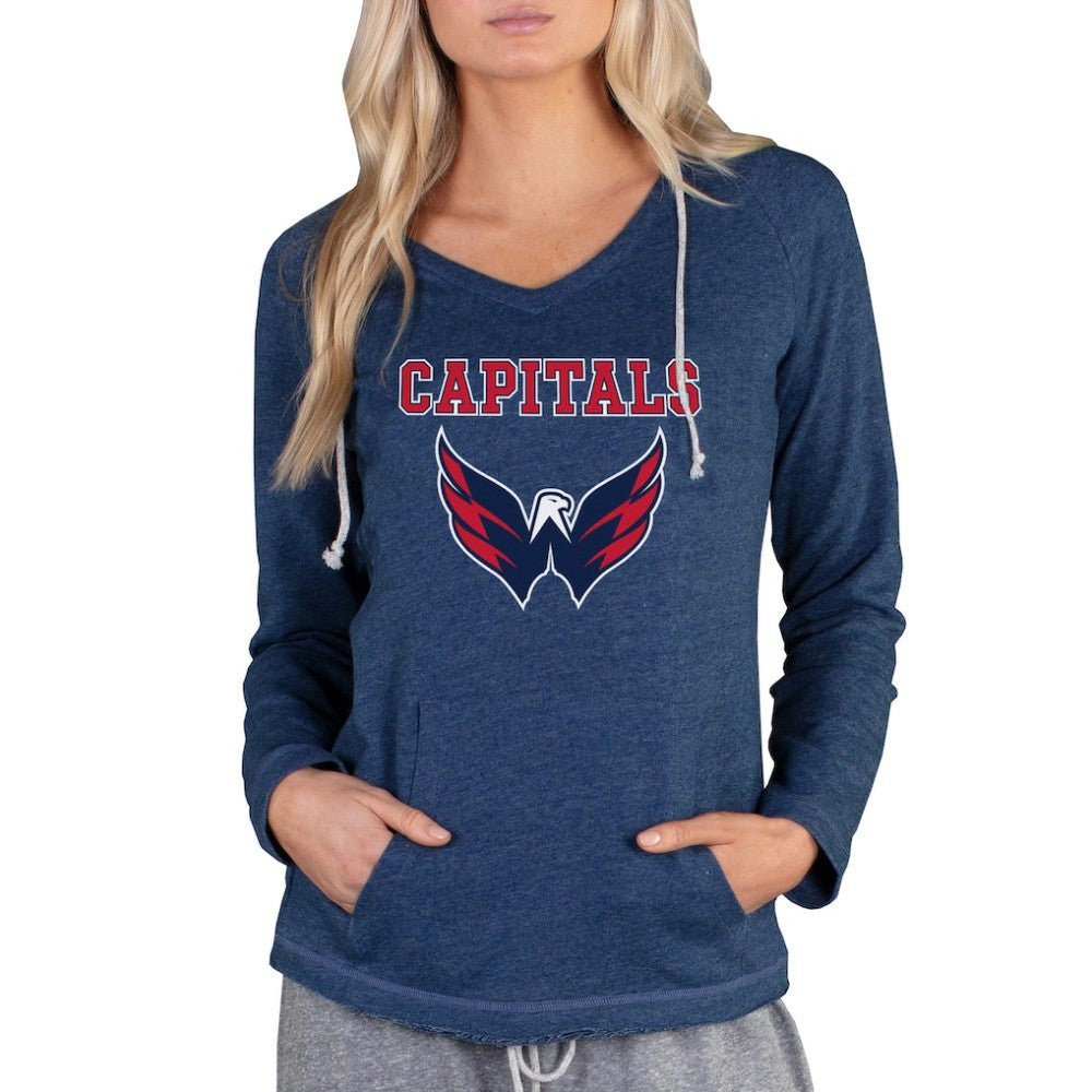Washington Capitals Concepts Sport Women's Mainstream Terry Tri-Blend Long Sleeve Hooded Top -  NHL