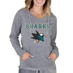 San Jose Sharks Concepts Sport Women's Mainstream Terry Tri-Blend Long Sleeve Hooded Top -  NHL