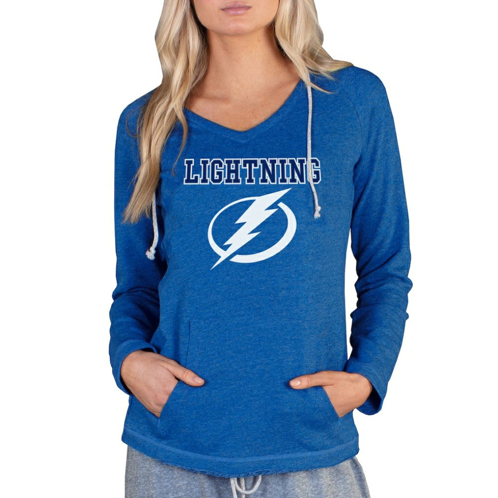 Tampa Bay Lightning Concepts Sport Women's Mainstream Terry Tri-Blend Long Sleeve Hooded Top -  NHL
