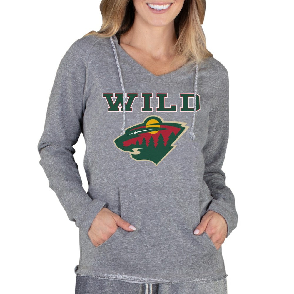 Minnesota Wild Concepts Sport Women's Mainstream Terry Tri-Blend Long Sleeve Hooded Top -  NHL