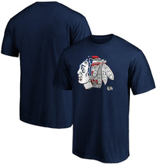 Chicago Blackhawks Banner Wave Logo T-Shirt -  NHL T-shirts