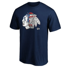 Chicago Blackhawks Banner Wave Logo T-Shirt -  NHL T-shirts