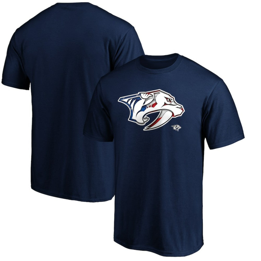 Nashville Predators Banner Wave Logo T-Shirt -  NHL T-shirts