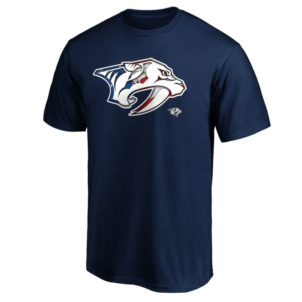 Nashville Predators Banner Wave Logo T-Shirt -  NHL T-shirts