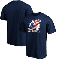 New Jersey Devils Banner Wave Logo T-Shirt -  NHL T-shirts