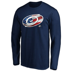 Carolina Hurricanes Banner Wave Logo Long Sleeve T-Shirt -  NHL T-shirts